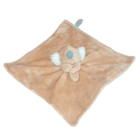 Child Of Mine Carter's Koala Bear Baby Soft Security Blanket Lovey 13" X 13" - Picture 2 of 5